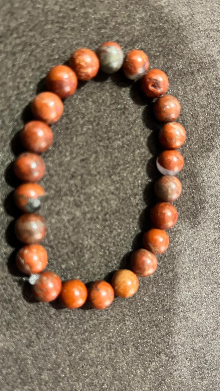 Red Jasper Bracelet for Strength, Stability & Grounding Energy