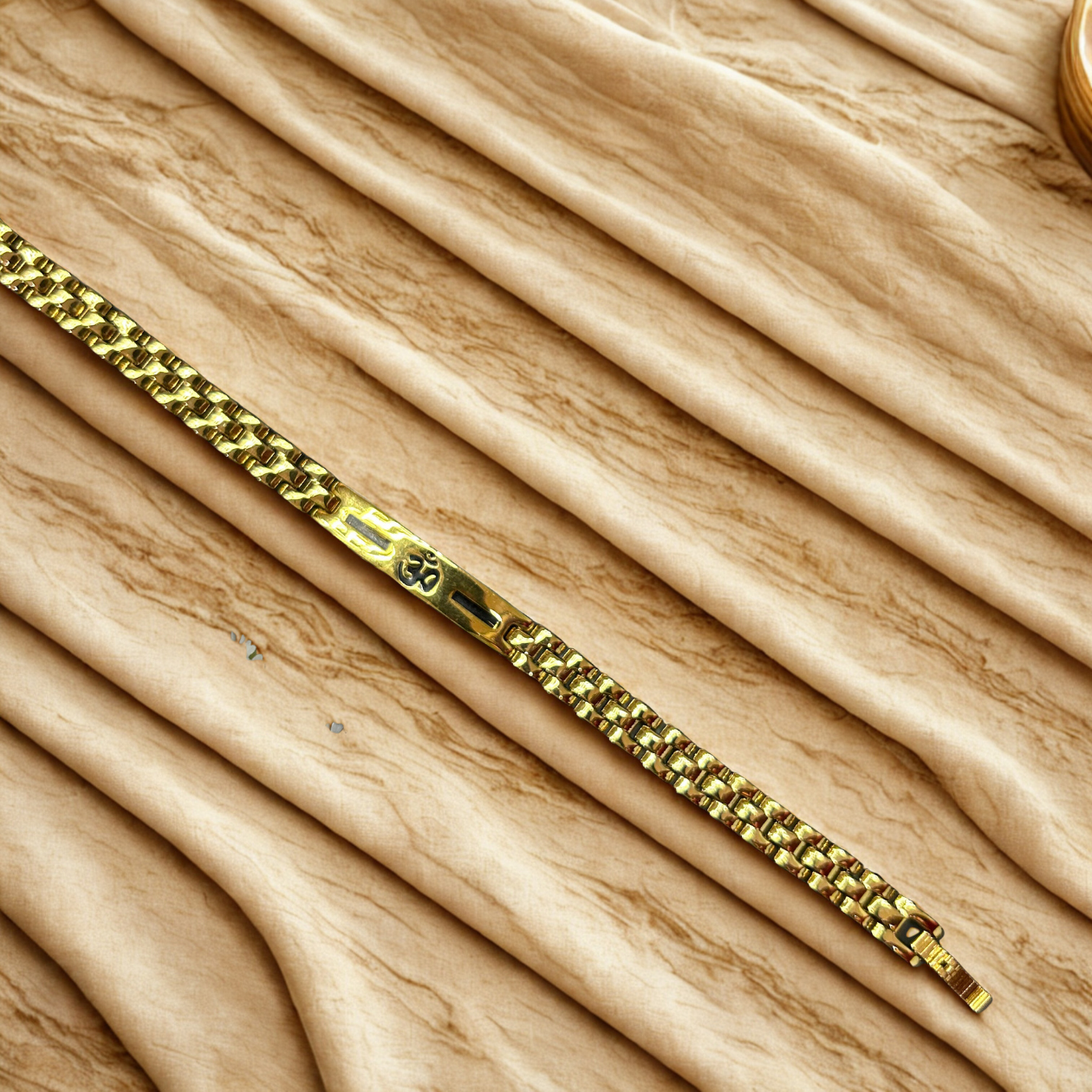 Timeless Golden Om Bracelet for Daily Strength & Style