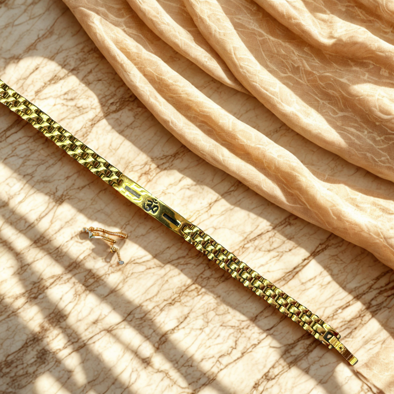 Timeless Golden Om Bracelet for Daily Strength & Style