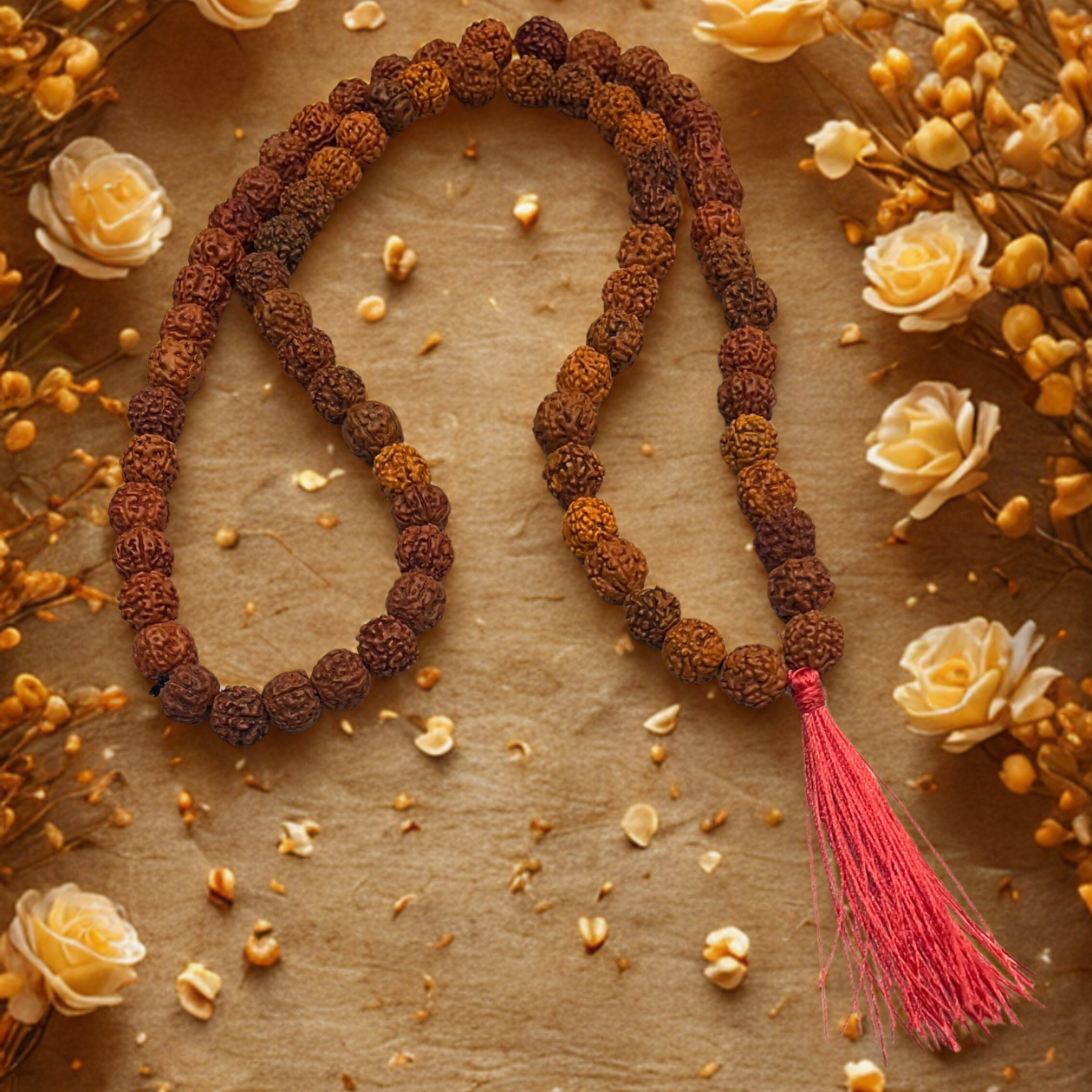 Pure Serenity: Rudraksha Mala