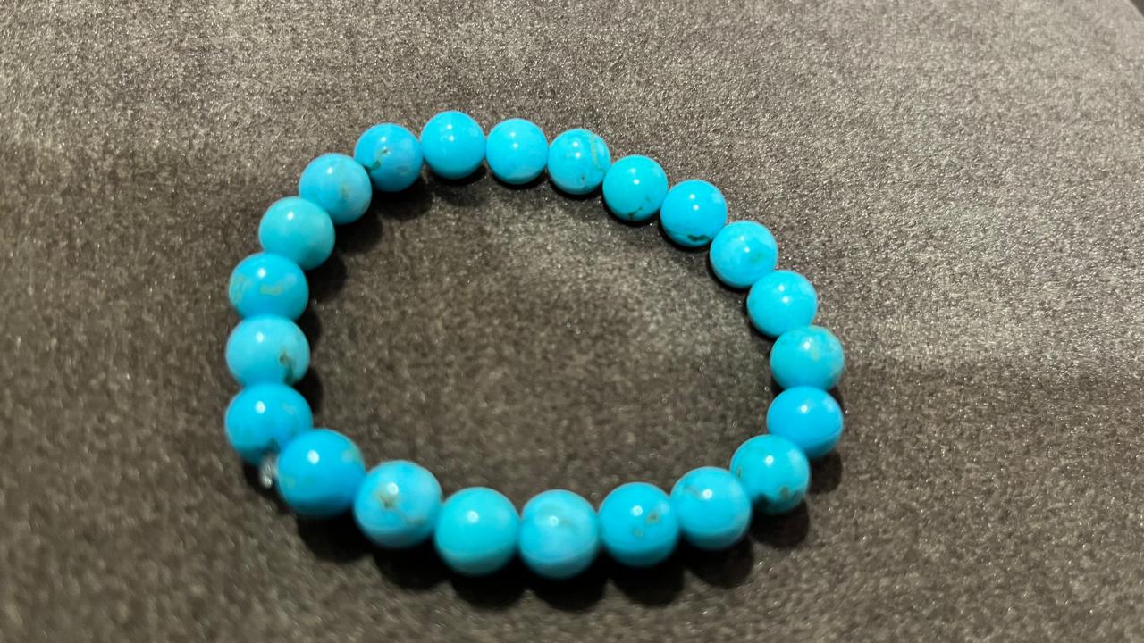Tranquil Shield: Genuine Turquoise Bracelet for Calm & Clarity